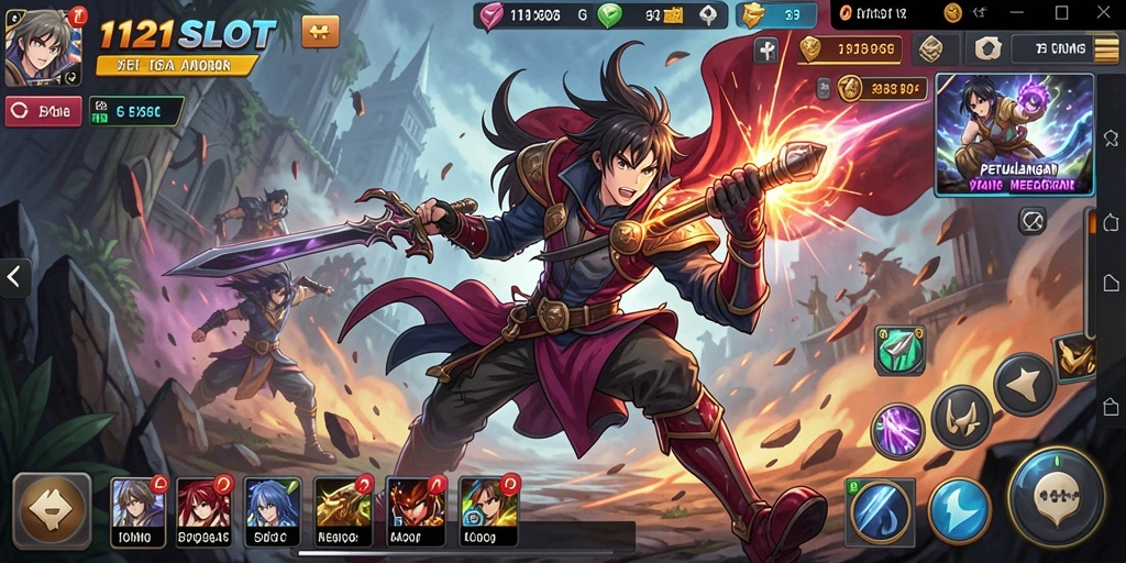 Gameplay seru dengan karakter anime ikonik dalam 1121SLOT.