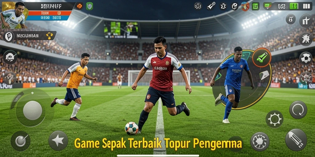Screenshot gameplay AKUNJP yang menampilkan aksi seru di lapangan.
