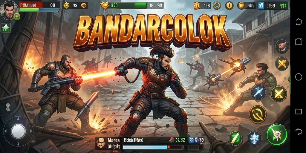 Gameplay menegangkan dalam BANDARCOLOK dengan aksi yang cepat.