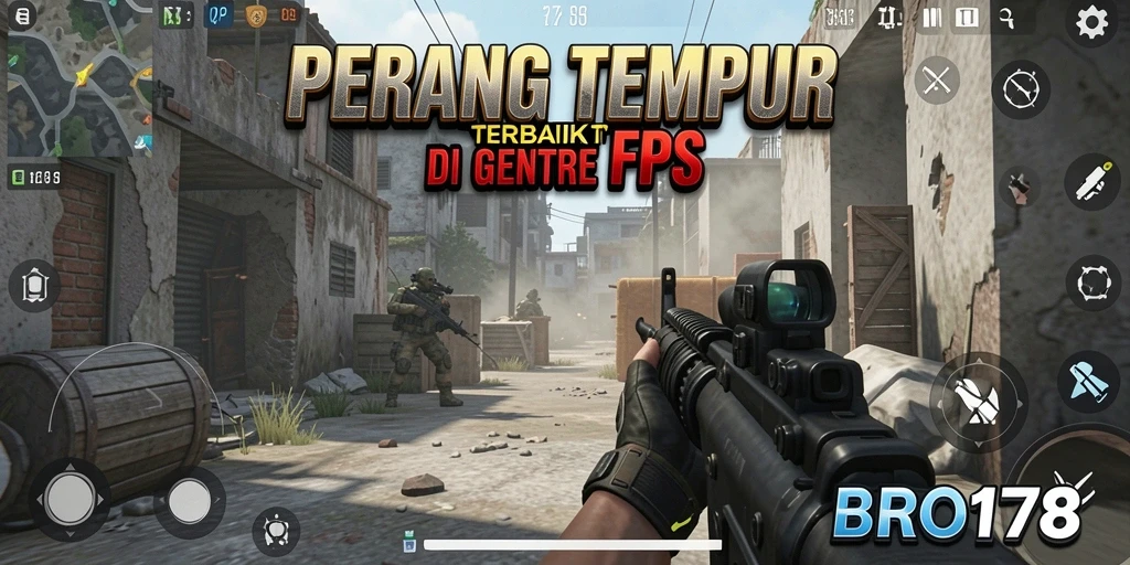 Screenshot menunjukkan aksi intens dalam permainan FPS.