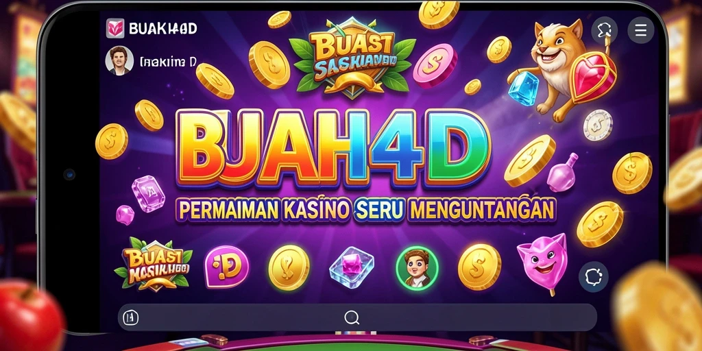 Screenshot utama BUAH4D menampilkan aksi seru permainan kasino.