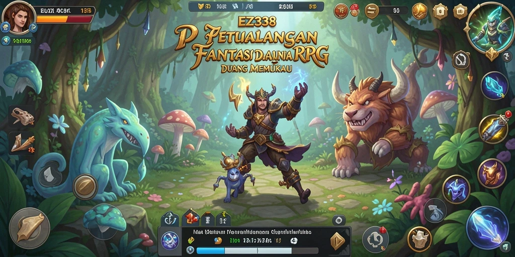 Tampilan gameplay RPG yang epik dan mendebarkan.