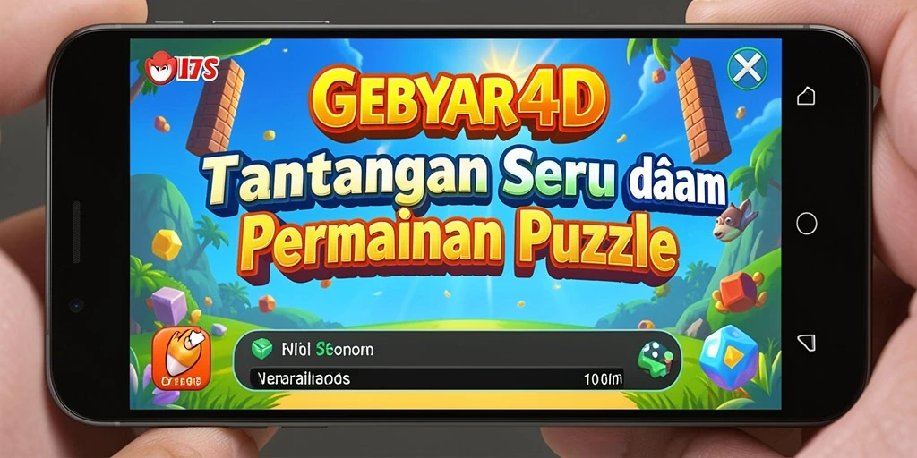 Tampilan gameplay GEBYAR4D dengan berbagai level puzzle yang menantang.