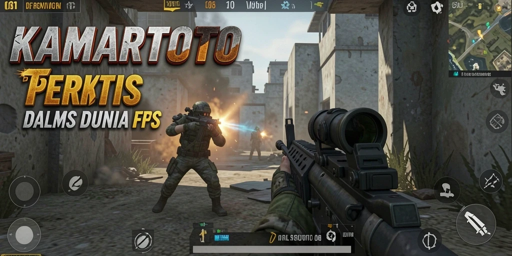 Tampilan mendebarkan gameplay <strong>KAMARTOTO</strong> dalam aksi FPS.