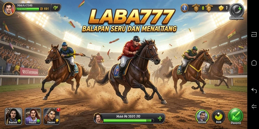 Tampilan menarik dari gameplay LABA777 yang penuh aksi balapan.