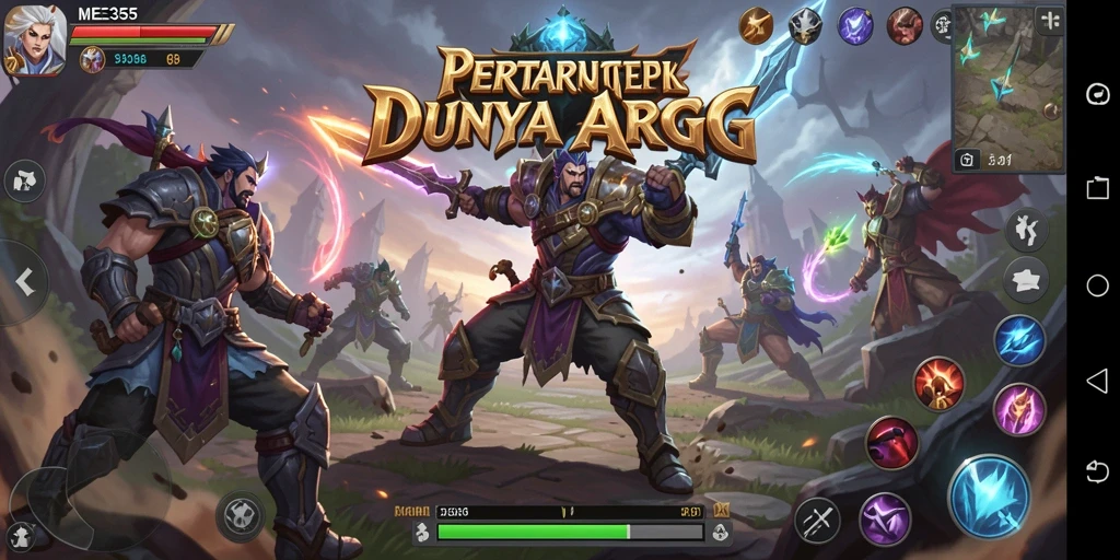 Screenshot gameplay ARPG ME355 yang mendebarkan dan penuh aksi.