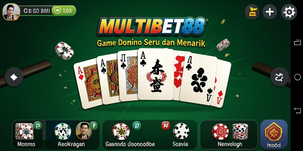Tangkapan layar gameplay MULTIBET88 menampilkan keseruan bermain Domino.