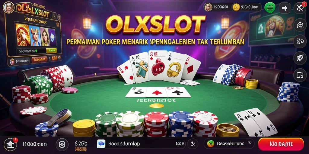 Tampilan gameplay Poker yang seru dan interaktif di OLXSLOT.
