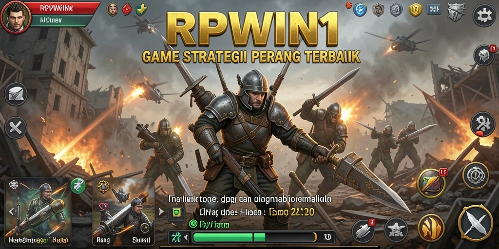Screenshot utama gameplay menunjukkan pertempuran strategis yang mendebarkan.