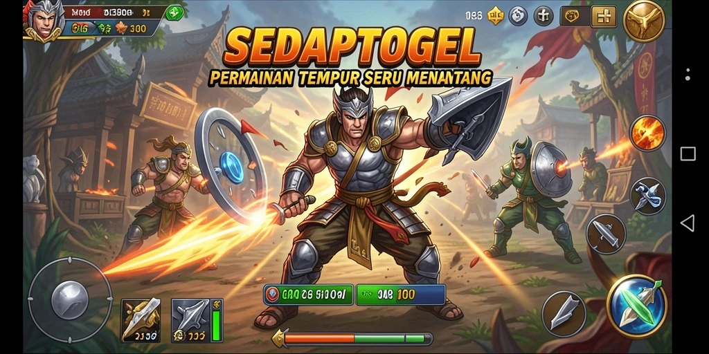 Tampilan gameplay TPS SEDAPTOGEL yang seru dan mendebarkan.