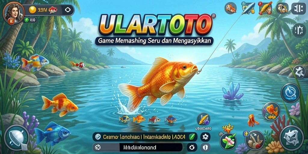 Tampilan gameplay ULARTOTO dengan pengalaman memancing yang seru.