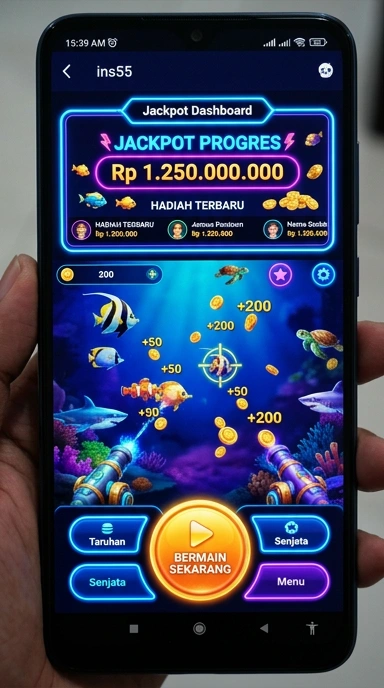 Tangkapan layar aplikasi ins55 yang menunjukkan beragam opsi unduh.